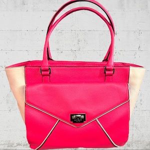 Kate Spade Johanna Wesley Place Small Laurel Bag in Desert Rose and Creme